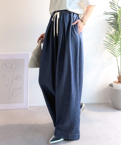 Java ワイドパンツ ジーンズ デニム デニムパンツ 「JaVaジャバコラボ