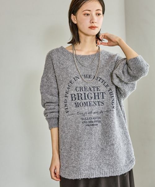 LAKOLE（ラコレ） ニット セーター ブークレロゴニットプルオーバー