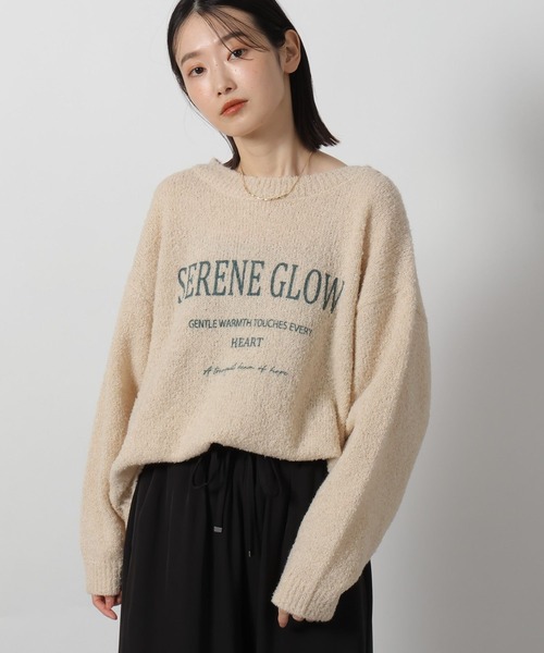 LAKOLE（ラコレ） ニット セーター ブークレロゴニットプルオーバー