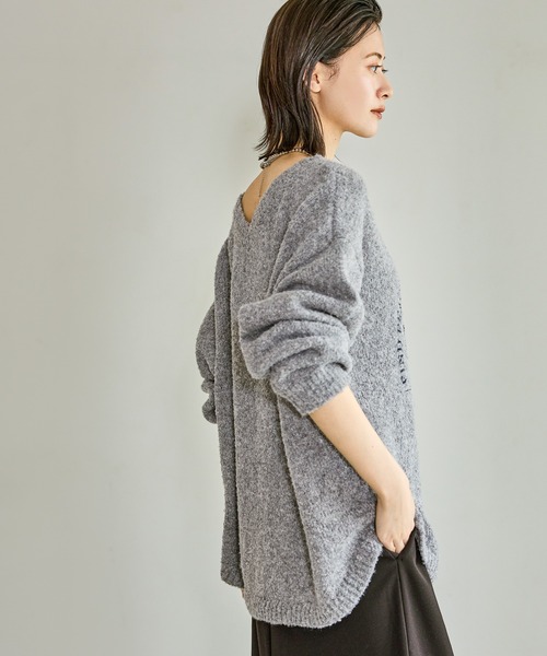 LAKOLE（ラコレ） ニット セーター ブークレロゴニットプルオーバー