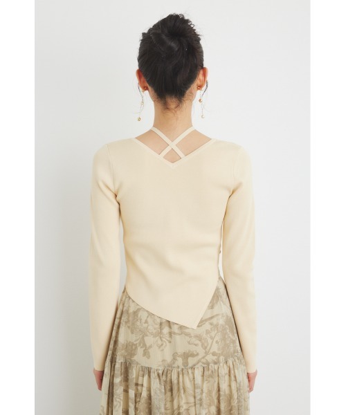 「rienda」 長袖ニット FREE オレンジ レディース_画像7