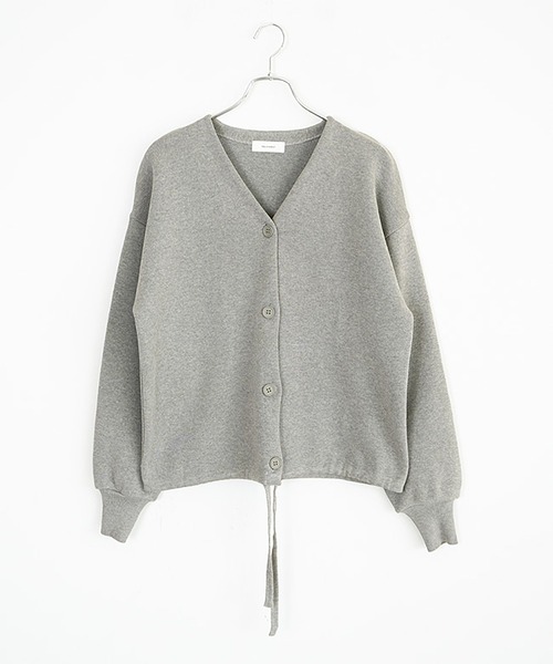 SOLAMONAT（ソラモナ） カーディガン ウエハースニット ドローコード