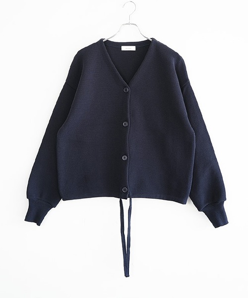 SOLAMONAT（ソラモナ） カーディガン ウエハースニット ドローコード