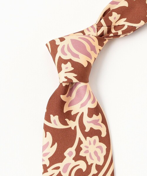 BEAMSF　ホリデー＆ブラウン　holliday ＆ brown　ネクタイ セール】Holliday & Brown / シルク プリント ネクタイ（ネクタイ