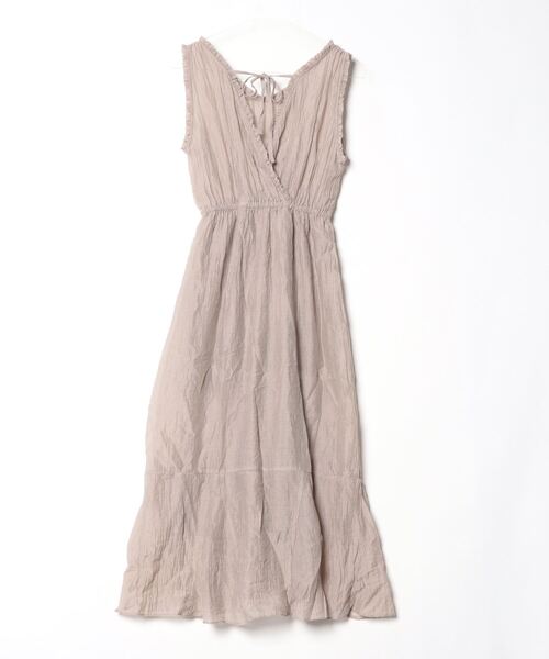 「flower」 ノースリーブワンピース FREE ベージュ レディース_画像2