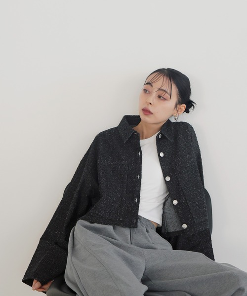 「LIAN」 デニムジャケット FREE インディゴブルー レディース_画像3