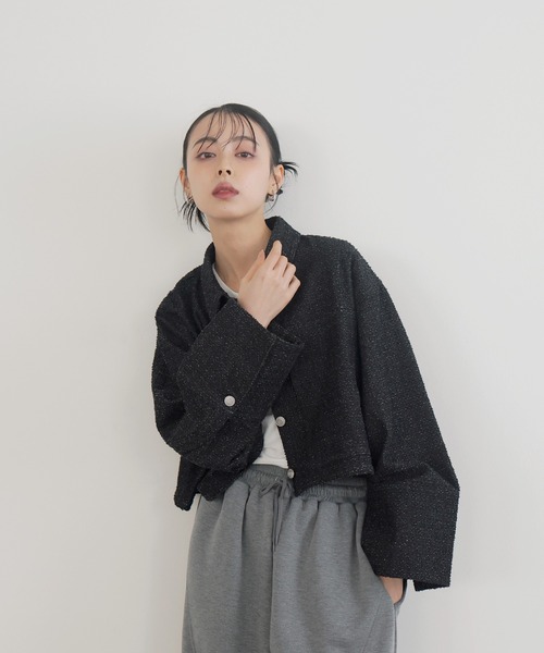 「LIAN」 デニムジャケット FREE インディゴブルー レディース_画像4