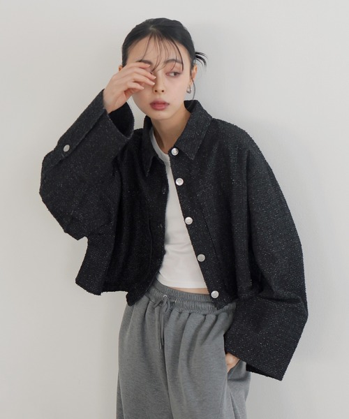 「LIAN」 デニムジャケット FREE インディゴブルー レディース_画像6