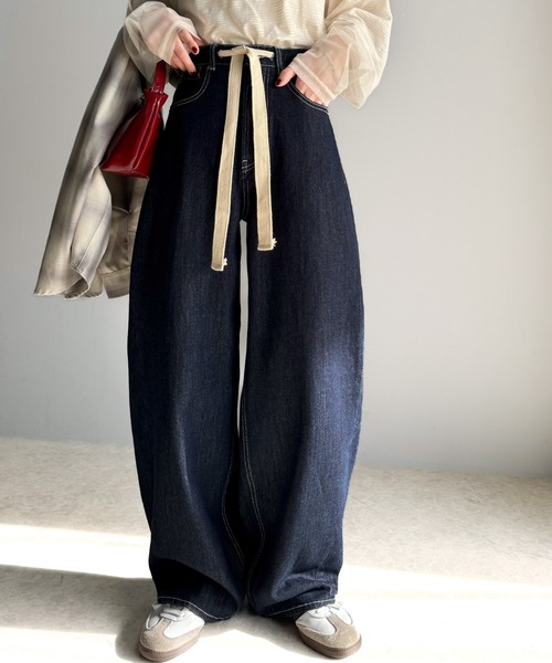 「classicalelf」 デニムパンツ LARGE ブルー レディース_画像2
