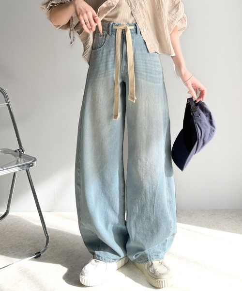 「classicalelf」 デニムパンツ LARGE ブルー レディース_画像3