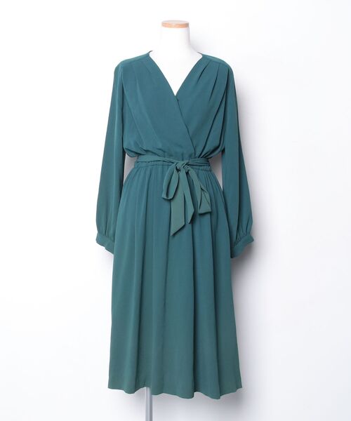 martinique（マルティニーク） 長袖ワンピース FREE グリーン