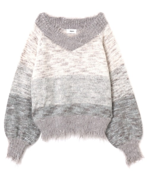 atmos girls ニット セーター atmos pink Gradation Damage Knit Top 