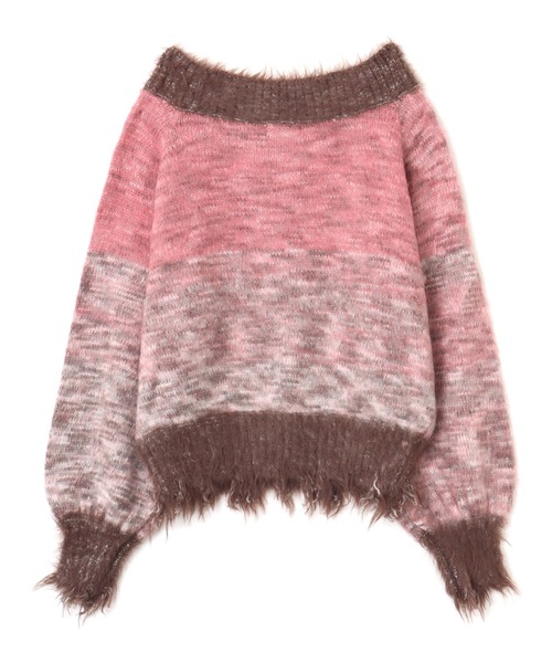atmos girls ニット セーター atmos pink Gradation Damage Knit Top 