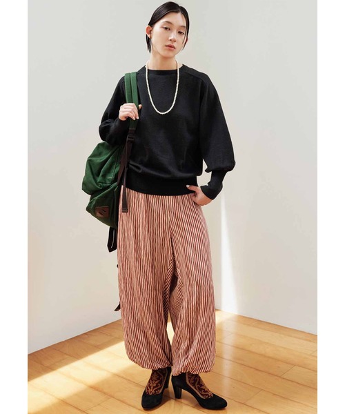 「MEDE19F」 長袖ニット MEDIUM ネイビー レディース_画像2