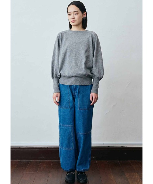 「MEDE19F」 長袖ニット MEDIUM ネイビー レディース_画像4