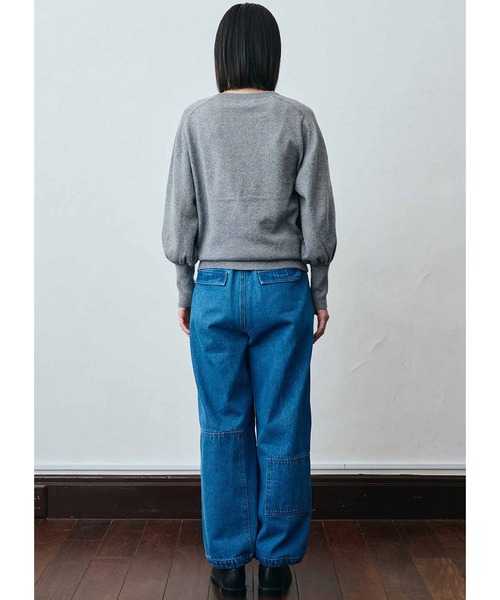 「MEDE19F」 長袖ニット MEDIUM ネイビー レディース_画像6