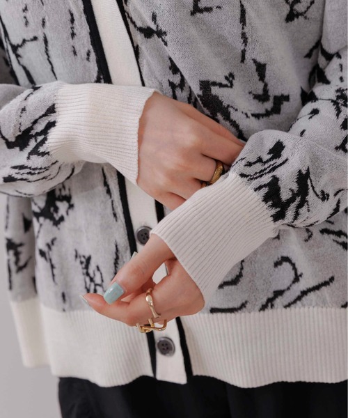 「Eimee Law」 カーディガン 38 ライトグレー レディース_画像6