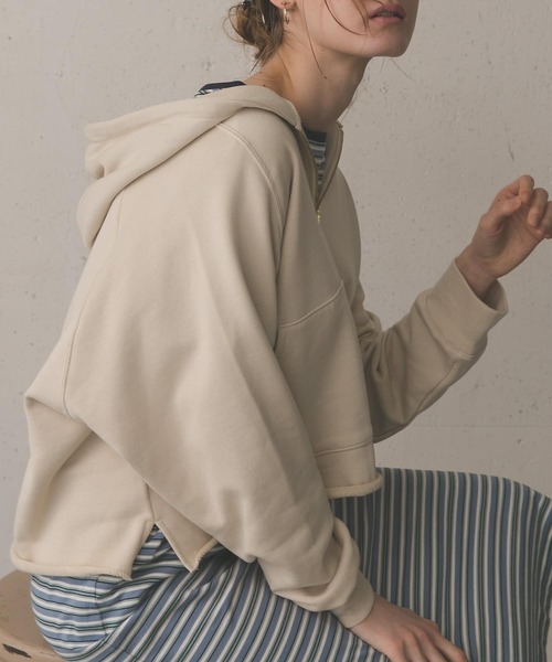 「URBAN RESEARCH DOORS」 プルオーバーパーカー ONE パープル レディース_画像2