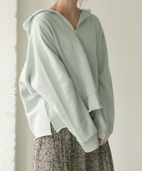 「URBAN RESEARCH DOORS」 プルオーバーパーカー ONE パープル レディース_画像4