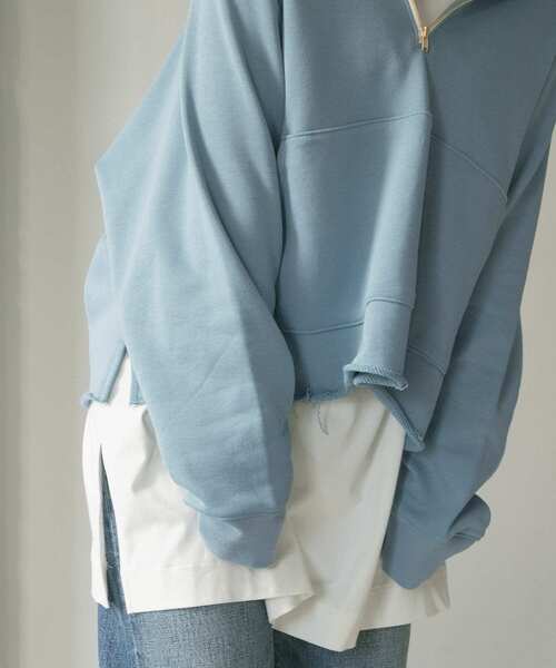 「URBAN RESEARCH DOORS」 プルオーバーパーカー ONE パープル レディース_画像5