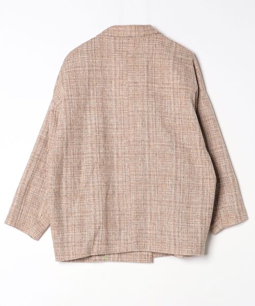 VIS（ビス） チェック柄テーラードジャケット M ブラウン レディース