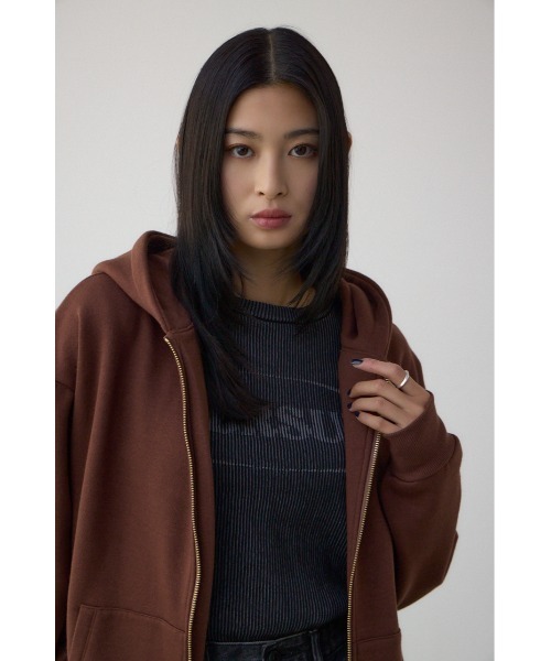 AZUL BY MOUSSY（アズールバイマウジー） パーカー 裏起毛Wジップ