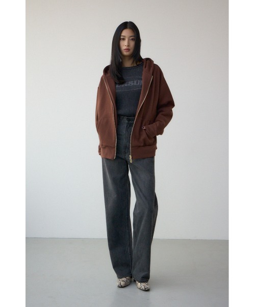 AZUL BY MOUSSY（アズールバイマウジー） パーカー 裏起毛Wジップ