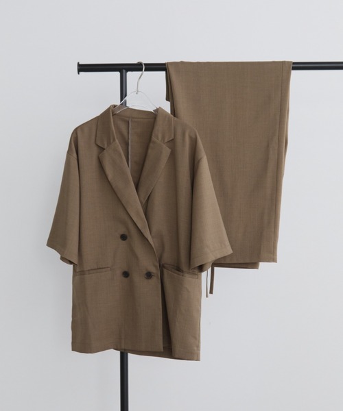 「Aunt Marie's」 テーラードジャケット FREE ベージュ レディース_画像2