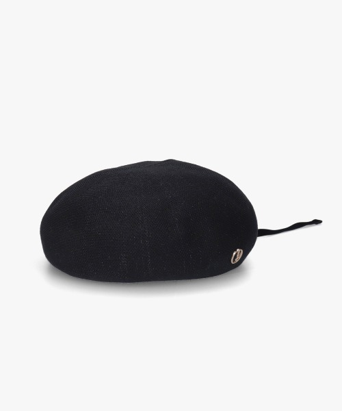 「Chapeau d' O」 ベレー帽 M/57.5cm ブラック レディース_画像2
