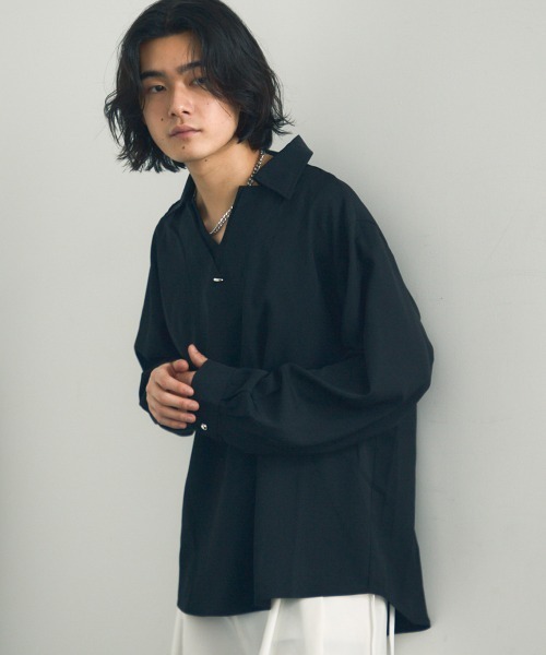 「Shoowtime」 長袖シャツ X-LARGE ホワイト メンズ_画像3