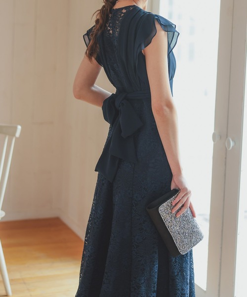 「Dorry Doll」 半袖ワンピース M ブルー レディース_画像8