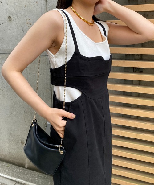 「COLLAGE GALLARDAGALANTE」 キャミソールワンピース FREE ブルー レディースの画像5