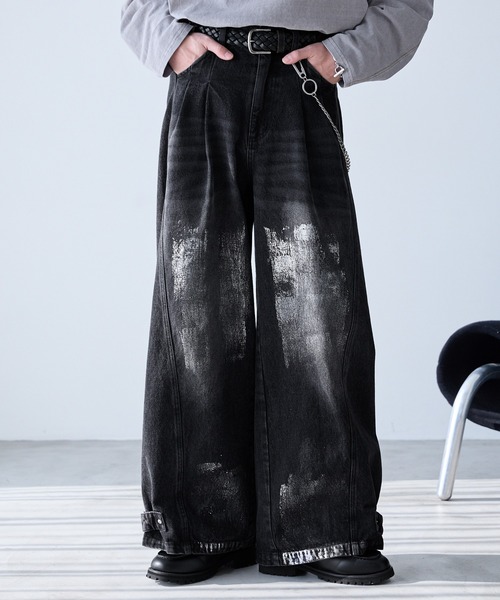 「Spielio」 ブーツカットデニムパンツ M ブルー メンズ_画像3