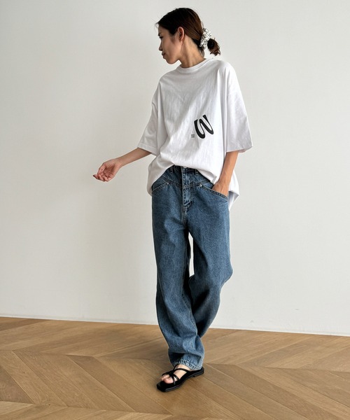 「CANAL JEAN」 「choicecnl」7分袖カットソー X-LARGE ホワイト レディース_画像4