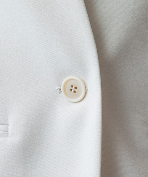 「NARACAMICIE」 ノーカラージャケット 0 ホワイト レディース_画像10