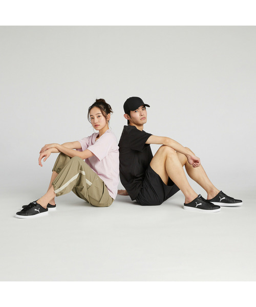 「PUMA」 サンダル 24.0cm ブラック×ホワイト メンズ_画像2