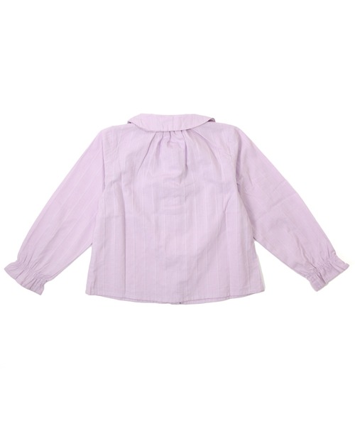 「la poche biscuit」 「KIDS」長袖ブラウス 80 ラベンダー キッズ_画像3
