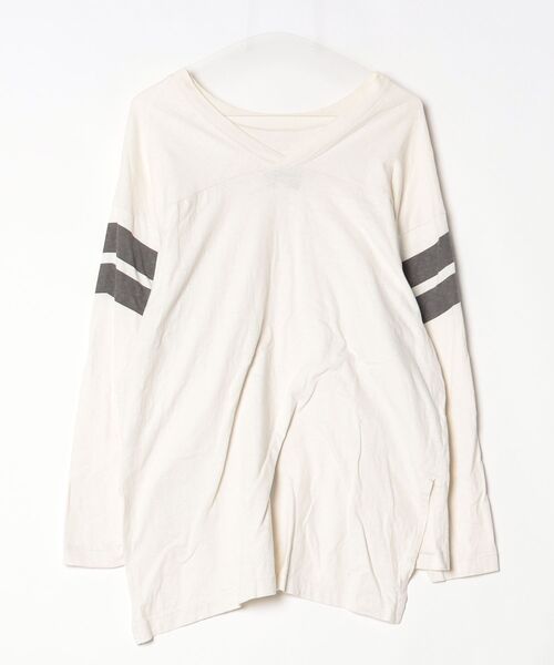 「AMERICANA」 長袖カットソー - ベージュ レディース_画像2