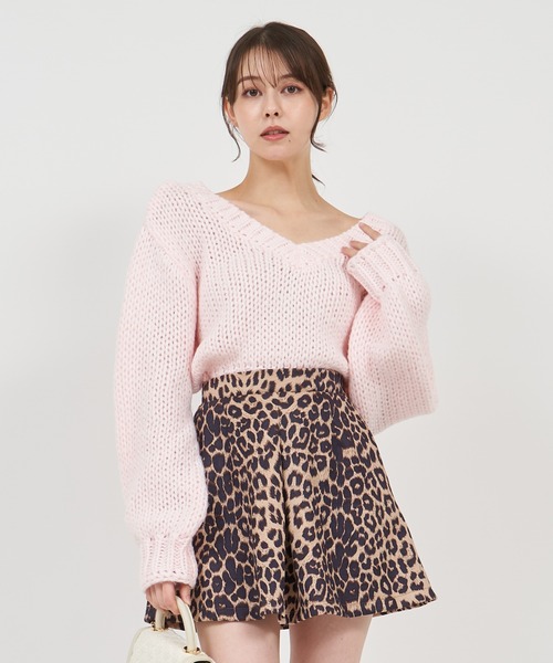 「ROYAL PARTY」 長袖ニット FREE グリーン レディース_画像9