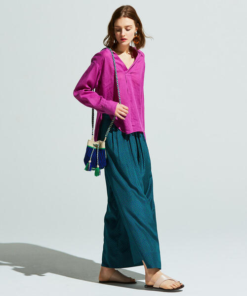 「SOULEIADO」 パンツ 36 イエロー系その他2 レディース_画像5