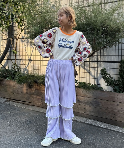 「HELLO.SANFRANCISCO」 イージーパンツ FREE ブラック レディース_画像3