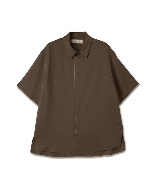 CULLNI（クルニ） シャツ Airy Cloth Short Sleeve Zip Up Shirt