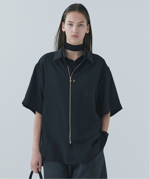 CULLNI（クルニ） シャツ Airy Cloth Short Sleeve Zip Up Shirt