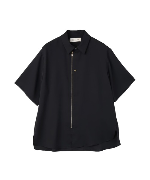 CULLNI（クルニ） シャツ Airy Cloth Short Sleeve Zip Up Shirt