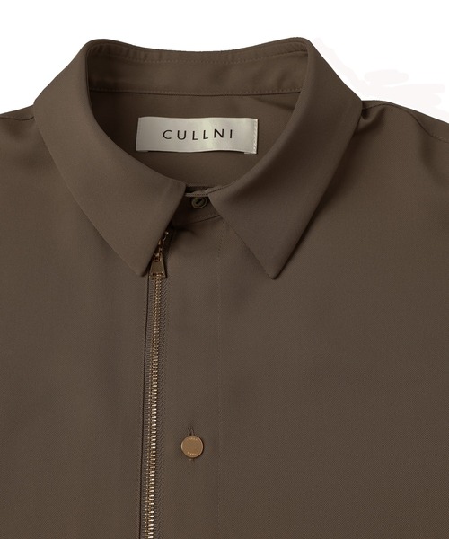 CULLNI（クルニ） シャツ Airy Cloth Short Sleeve Zip Up Shirt
