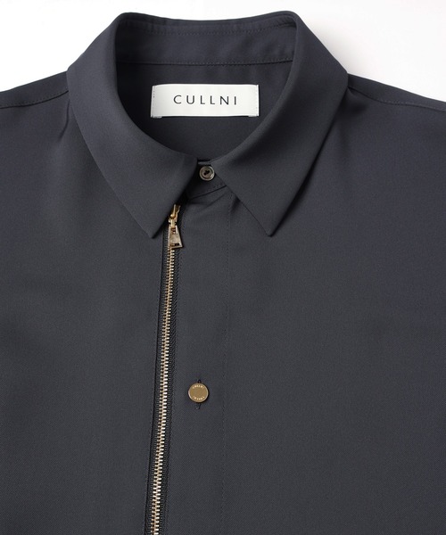 CULLNI（クルニ） シャツ Airy Cloth Short Sleeve Zip Up Shirt
