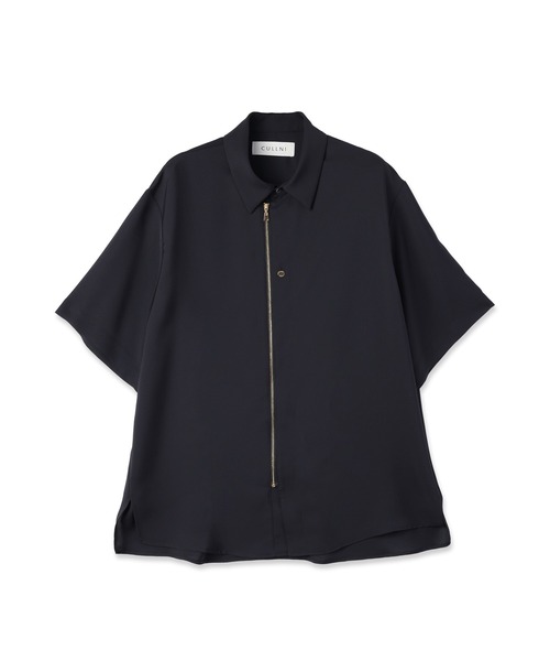 CULLNI（クルニ） シャツ Airy Cloth Short Sleeve Zip Up Shirt