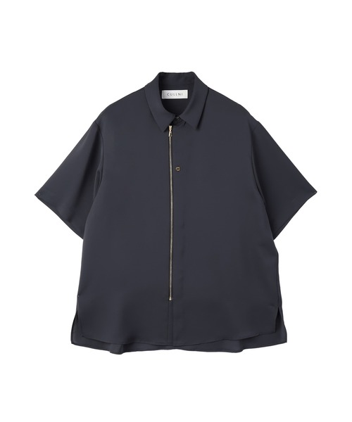 CULLNI（クルニ） シャツ Airy Cloth Short Sleeve Zip Up Shirt
