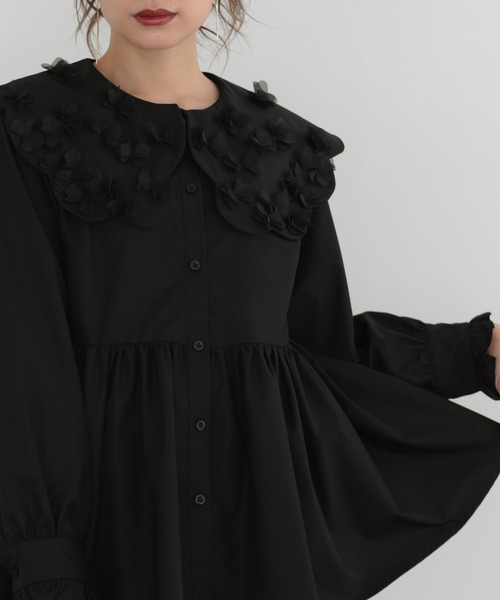 「MERAKI」 長袖チュニック M ブラック レディース_画像5