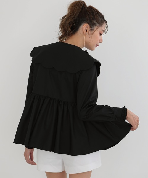 「MERAKI」 長袖チュニック M ブラック レディース_画像6